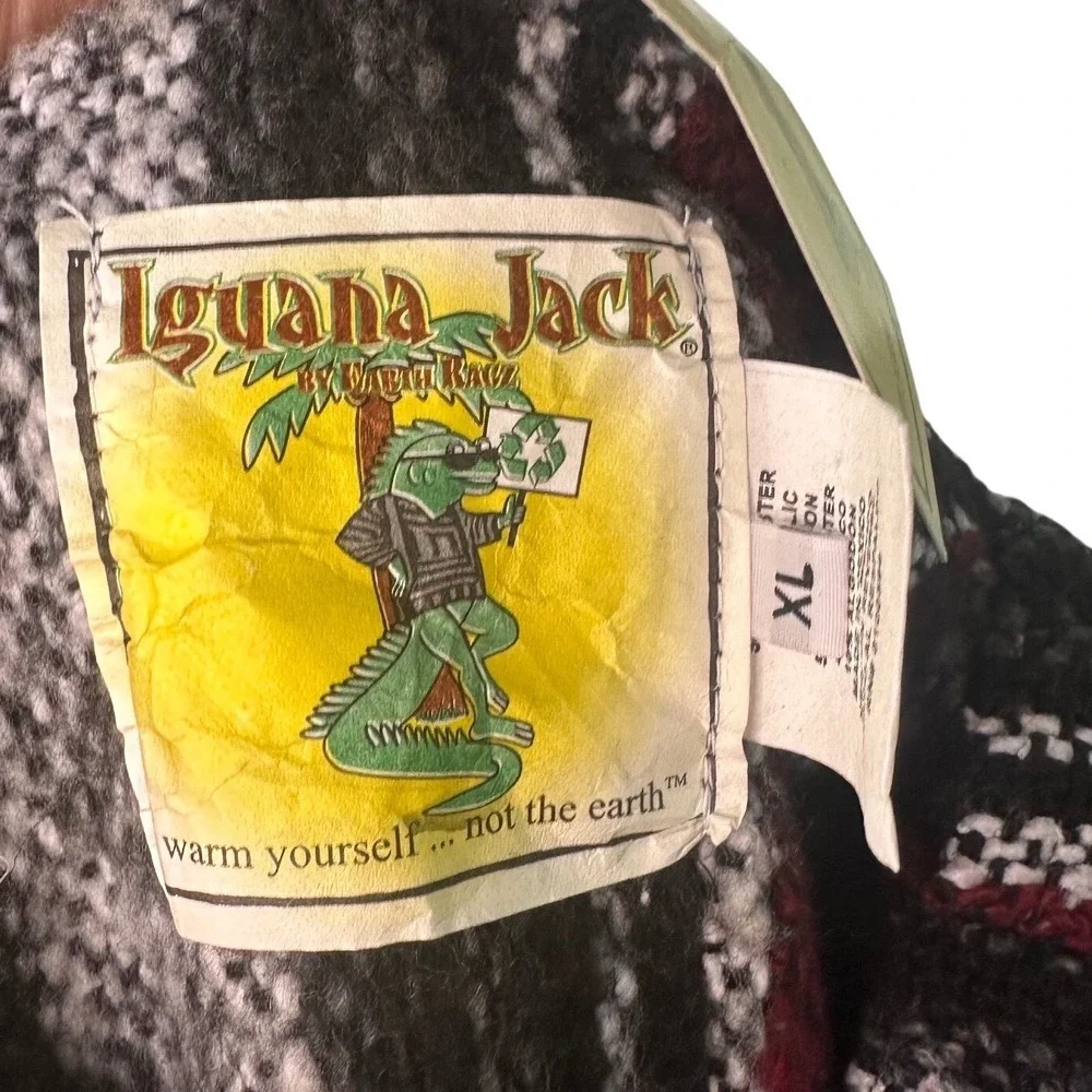 Iguana Jack Woven Pullover Hoodie Size Men's XL NWT